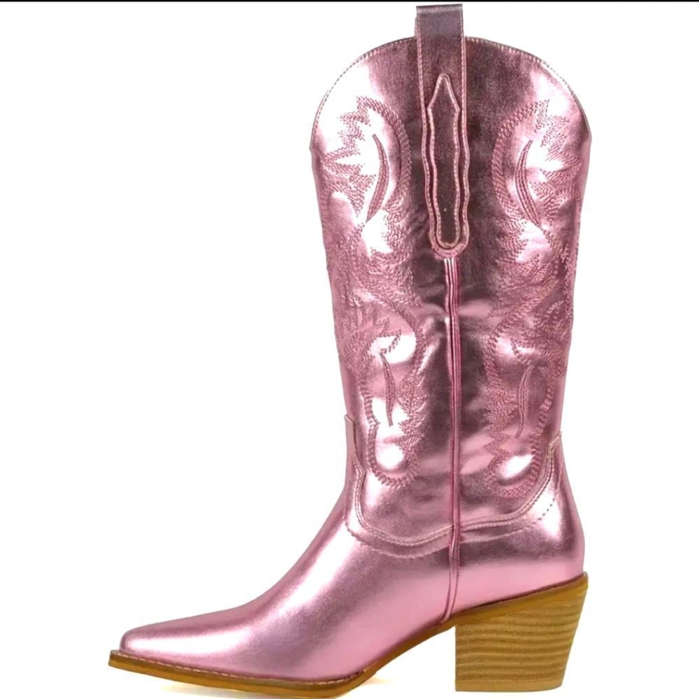 Ladies Pink Western-Style Women's Boots Sz 6.5